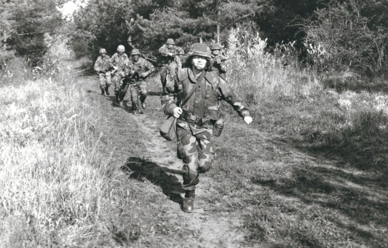 Landmine training before Bosnia assignment